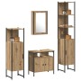 4-Piece Bathroom Furniture Set made of Crafted Oak Wood by , Bathroom furniture - Ref: Foro24-3334426, Price: 224,25 €, Disco...