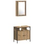 4-Piece Bathroom Furniture Set made of Crafted Oak Wood by , Bathroom furniture - Ref: Foro24-3334426, Price: 224,25 €, Disco...
