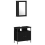4-Piece Bathroom Furniture Set in Black Oak by , Bathroom furniture - Ref: Foro24-3334427, Price: 227,54 €, Discount: %