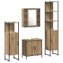 4-teiliges Badmöbel-Set aus handgefertigter Eiche in Hartholz von , Badezimmermöbel - Ref: Foro24-3334428, Preis: 254,38 €, R...