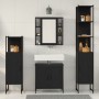 4-teiliges Badmöbel-Set aus schwarzem Eichenholz von , Badezimmermöbel - Ref: Foro24-3334429, Preis: 247,58 €, Rabatt: %