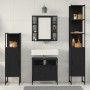 4-Piece Bathroom Furniture Set in Engineer's Wood with Black Oak Finish by , Bathroom furniture - Ref: Foro24-3334431, Price:...