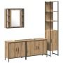 4-Piece Bathroom Furniture Set in Artisan Oak Engineered Wood by , Bathroom furniture - Ref: Foro24-3334432, Price: 263,72 €,...