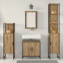 4-teiliges Badmöbel-Set aus handwerklichem Eichenholz von , Badezimmermöbel - Ref: Foro24-3334434, Preis: 237,56 €, Rabatt: -5%%