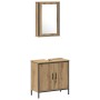 4-teiliges Badmöbel-Set aus handwerklichem Eichenholz von , Badezimmermöbel - Ref: Foro24-3334434, Preis: 237,56 €, Rabatt: -5%%