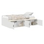 White storage bed base 100x200 cm by , Beds and slatted bases - Ref: Foro24-3335181, Price: 200,39 €, Discount: %