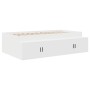 White storage bed base 100x200 cm by , Beds and slatted bases - Ref: Foro24-3335181, Price: 200,39 €, Discount: %