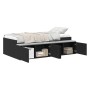 Black Oak Bed Frame 100x200 cm by , Beds and slatted bases - Ref: Foro24-3335182, Price: 206,26 €, Discount: %