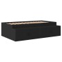 Black Oak Bed Frame 100x200 cm by , Beds and slatted bases - Ref: Foro24-3335182, Price: 206,26 €, Discount: %