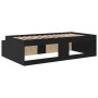 Black Oak Bed Frame 100x200 cm by , Beds and slatted bases - Ref: Foro24-3335182, Price: 206,26 €, Discount: %
