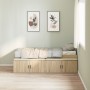 Sonoma Aufbewahrungsbett aus Eiche 100x200 cm von , Betten und Lattenroste - Ref: Foro24-3335183, Preis: 194,51 €, Rabatt: %