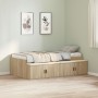 Sonoma Aufbewahrungsbett aus Eiche 100x200 cm von , Betten und Lattenroste - Ref: Foro24-3335183, Preis: 194,51 €, Rabatt: %