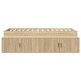 Sonoma Aufbewahrungsbett aus Eiche 100x200 cm von , Betten und Lattenroste - Ref: Foro24-3335183, Preis: 194,51 €, Rabatt: %