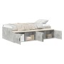Estructura de Cama Gris Concreto 100x200 cm de , Camas y somieres - Ref: Foro24-3335184, Precio: 201,14 €