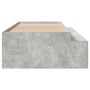 Estructura de Cama Gris Concreto 100x200 cm de , Camas y somieres - Ref: Foro24-3335184, Precio: 201,14 €