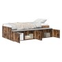 Smoked Oak Storage Bed 100x200 cm by , Beds and slatted bases - Ref: Foro24-3335185, Price: 194,51 €, Discount: %