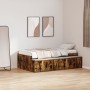 Aufbewahrungsbett aus geräucherter Eiche 100x200 cm | Foro24.es | Tu tienda online para hogar, jardín y más Foro24.es