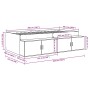Aufbewahrungsbett aus geräucherter Eiche 100x200 cm | Foro24.es | Tu tienda online para hogar, jardín y más Foro24.es