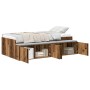 Storage Bed Aged Wood 100x200 cm by , Beds and slatted bases - Ref: Foro24-3335187, Price: 194,51 €, Discount: %