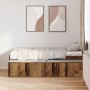 Storage Bed Aged Wood 100x200 cm by , Beds and slatted bases - Ref: Foro24-3335187, Price: 194,51 €, Discount: %