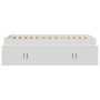 Bed frame with storage White 90x200 cm by , Beds and slatted bases - Ref: Foro24-3335189, Price: 198,20 €, Discount: %