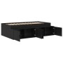 Black Oak Bed Frame 90x200 cm by , Beds and slatted bases - Ref: Foro24-3335190, Price: 203,96 €, Discount: %