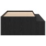Black Oak Bed Frame 90x200 cm by , Beds and slatted bases - Ref: Foro24-3335190, Price: 203,96 €, Discount: %