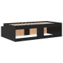 Black Oak Bed Frame 90x200 cm by , Beds and slatted bases - Ref: Foro24-3335190, Price: 203,96 €, Discount: %
