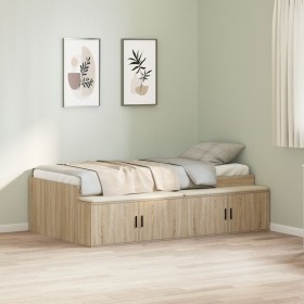 Sonoma Eiche Bettgestell 90x200 cm