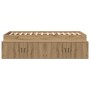 Estructura de Cama de Almacenamiento Roble Artesanal 90x200 cm de , Camas y somieres - Ref: Foro24-3335196, Precio: 192,41 €,...