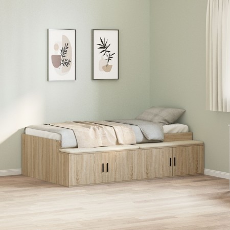 Sonoma Eiche Bettgestell 80x200 cm | Foro24.es | Tu tienda online para hogar, jardín y más Foro24.es