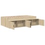 Sonoma Oak storage bed frame 80x200 cm by , Beds and slatted bases - Ref: Foro24-3335199, Price: 187,74 €, Discount: %