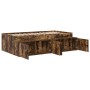 Bed Frame with Storage Smoked Oak 80x200 cm by , Beds and slatted bases - Ref: Foro24-3335201, Price: 187,74 €, Discount: %