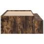 Bed Frame with Storage Smoked Oak 80x200 cm by , Beds and slatted bases - Ref: Foro24-3335201, Price: 187,74 €, Discount: %