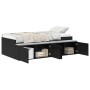 Bettgestell aus schwarzer Eiche mit Stauraum 90x190 cm | Foro24.es | Tu tienda online para hogar, jardín y más Foro24.es