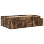 Bed with Storage Smoked Oak 90x190 cm by , Beds and slatted bases - Ref: Foro24-3335209, Price: 185,88 €, Discount: %