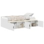 White Storage Bed Frame 75x190 cm by , Beds and slatted bases - Ref: Foro24-3335213, Price: 186,38 €, Discount: %