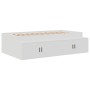 White Storage Bed Frame 75x190 cm by , Beds and slatted bases - Ref: Foro24-3335213, Price: 186,38 €, Discount: %