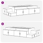 White storage bed frame 90x200 cm by , Beds and slatted bases - Ref: Foro24-3335565, Price: 274,72 €, Discount: %