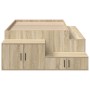 Sonoma Oak storage bed frame 90x200 cm by , Beds and slatted bases - Ref: Foro24-3335567, Price: 266,70 €, Discount: %