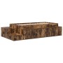 Smoked oak bed base 90x200 cm by , Beds and slatted bases - Ref: Foro24-3335569, Price: 266,70 €, Discount: %