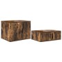 Smoked oak bed base 90x200 cm by , Beds and slatted bases - Ref: Foro24-3335569, Price: 266,70 €, Discount: %