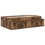 Smoked oak bed base 90x200 cm by , Beds and slatted bases - Ref: Foro24-3335569, Price: 266,70 €, Discount: %