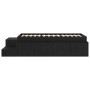 Black oak storage bed frame 80x200 cm by , Beds and slatted bases - Ref: Foro24-3335574, Price: 273,77 €, Discount: %