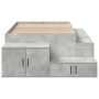 Storage Bed Structure Concrete Gray 80x200 cm by , Beds and slatted bases - Ref: Foro24-3335576, Price: 258,23 €, Discount: %