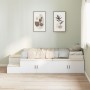 White Storage Bed Frame 90x190 cm by , Beds and slatted bases - Ref: Foro24-3335581, Price: 268,02 €, Discount: %