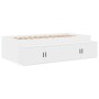 White Storage Bed Frame 90x190 cm by , Beds and slatted bases - Ref: Foro24-3335581, Price: 268,02 €, Discount: %