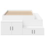 White Storage Bed Frame 90x190 cm by , Beds and slatted bases - Ref: Foro24-3335581, Price: 268,02 €, Discount: %