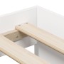 White Storage Bed Frame 90x190 cm by , Beds and slatted bases - Ref: Foro24-3335581, Price: 268,02 €, Discount: %