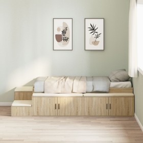Comprar Cama de Almacenamiento Marco Sonoma Roble